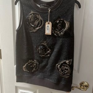 NWT all saints beaded s/l sweater